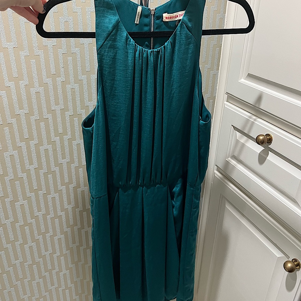 REBECCA TAYLOR size 8 emerald dress